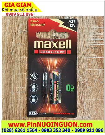 Maxell A27, Pin L828, Pin 12v; Pin Remote điều khiển Maxell 27A A27 27AE chính hãng /Vỉ 1viên